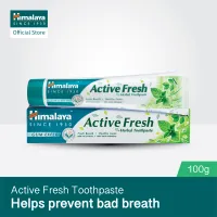 Himalaya Active Fresh Herbal Toothpaste 100g หิมาลายา ยาสีฟัน ยาสีฟันแก้ปวด ยาสีฟันขจัดปูน fresh herbal ยาสีฟันสมุนไพร กลิ่นปาก ดับกลิ่นปาก ยาสีฟันฟันขาว oral care