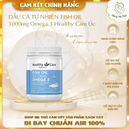 Dầu cá tự nhiên Fish Oil 1000mg Omega 3 Healthy Care, 400 viên - Mẫu mới