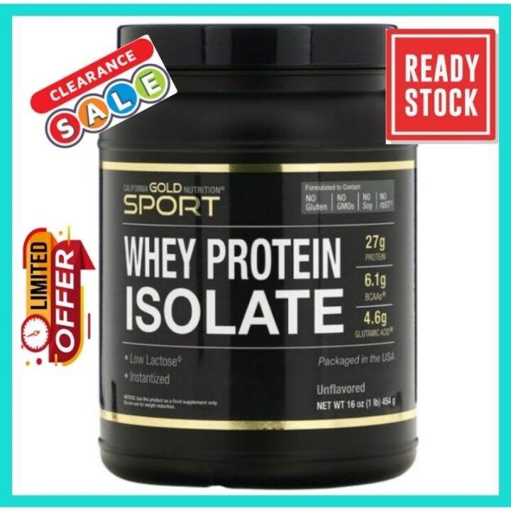 Whey Protein Isolate Unflavored California Gold 16 oz (454 g) Lazada PH