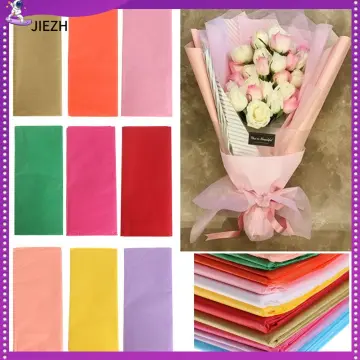 10pcs Plain Flower Wrapping Paper