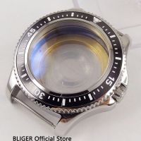 44MM BLIGER 316L Stainless Steel Watch Case Black Fit ETA 2836 MIYOTA 8215 821A DG 2813 Automatic Movement