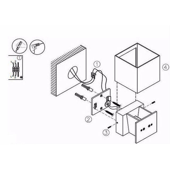 มาถึงใน-3-วัน-โคมไฟledติดผนัง-cube-แบบปรับได้-cob-ไฟ-หลอดไฟกันน้ำเรียบง่ายแสงไฟสำหรับบันไดทางเดินสำหรับในร่มและกลางแจ้ง-ปรับองศาแสงได