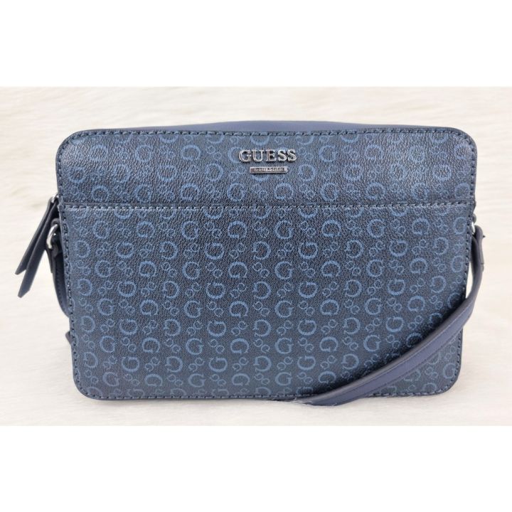 Guess SV806179 Kalei Mini Navy Leather Signature Ladies Camera Bag