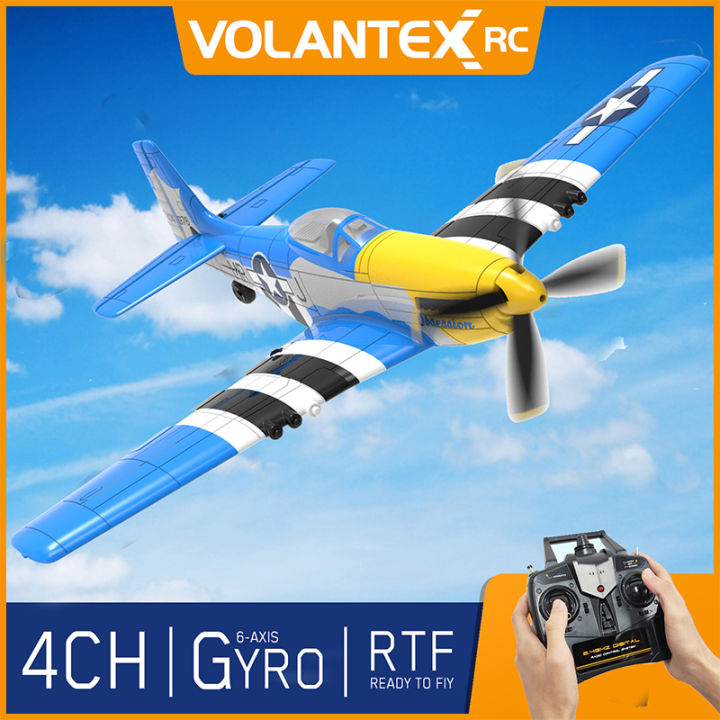 remote-control-pesawat-volantexrc-2-4ghz-4ch-6ไจโรแกนมัสแตง-p51d-epp-400มม-ควบคุมเครื่องบินบังคับวิทยุปีกขยายปีกหนึ่งคีย์-aerobatic-761-5-pnp-rtf