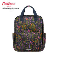 Cath Kidston Utility Backpack Paper Pansies Navy Totebag กระเป๋าเป้สะพายหลัง กระเป๋าเป้ กระเป๋าผ้า กระเป๋าสีกรมท่า กระเป๋าผ้าสีกรมท่า กระเป๋าผ้าลายดอกไม้