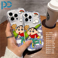 การ์ตูนดินสอสีเคสโทรศัพท์โปร่งใสใหม่ล่าสุดที่ Realme OPPO Realme Realme C12 Realme C21 Realme C21Y Realme C25Y Realme C25 C33 Realme C25S C30 Realme C30S Realme C31 Realme C35ทนทานป้องกันการตกและกันกระแทก