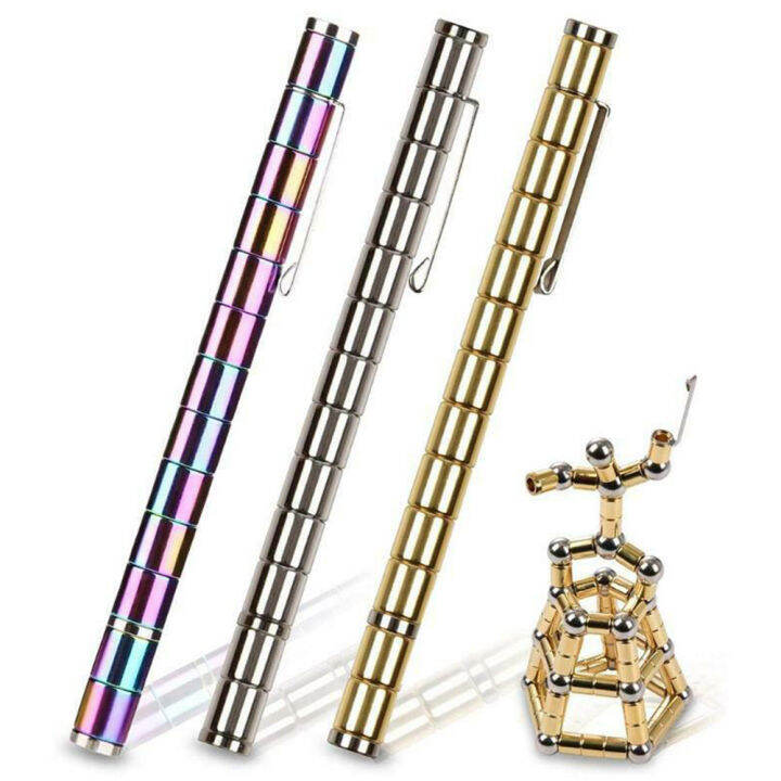 Magnetic Decompression Metal Pen Multi Function Writing Magnet