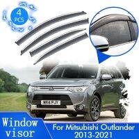 กระบังหน้าต่างสำหรับ Mitsubishi Outlander MK3 GF GG ZJ ZK ZL 2013 ~ 2021ตัวป้องกันแผ่นบังแดดอุปกรณ์เสริมสติกเกอร์