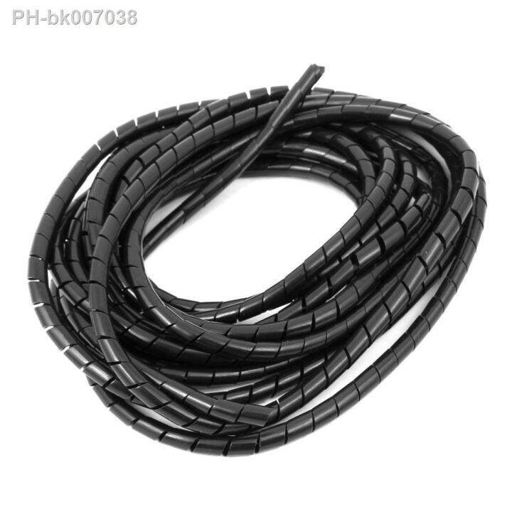 ∋ UXCELL 4mm Inner Diameter Spiral Wire Organizer Wrap Tube Flexible