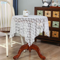 WaterWheel Lovely Hollow Lace Squared Table Cloth Multifunctional Decorative Table Cloth For Home Hotel Shop