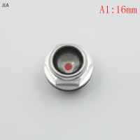 JIA 16mm-48mm ชายเกลียวโลหะอากาศคอมเพรสเซอร์น้ำมันระดับสายตากระจก