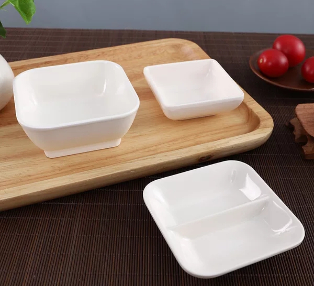 Ceramic Side Dish Plate Soy Sauce Seasoning Dipping Sauce Tableware Hot Pot Plate Utensil Multipurpose Sauce Dish