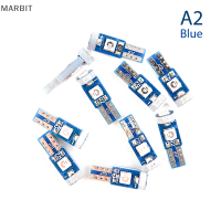 MARBIT 10ชิ้นหลอดไฟ LED T5ตัวชี้วัดความอุ่นภายในรถโคมไฟเครื่องมืออัตโนมัติ12โวลต์