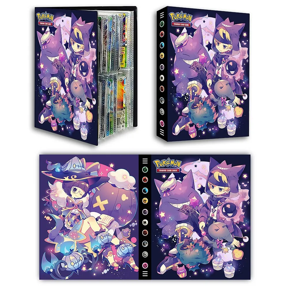 4Grids Anime Pokemon Card Book Cute Card Collection Album Holder ...