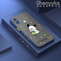 เคส Chenyyyka สำหรับ Xiaomi Redmi Note 5 Pro Note 5 Pro Note 5A แก้วใส่นมชาการ์ตูนมีน้ำค้างแข็งโปร่งใสบาง Pochacco ขอบสี่เหลี่ยมแข็งกันกระแทกปลอกซิลิโคนคลุมทั้งหมดป้องกันการกระแทกเคสนิ่ม