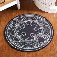 ۞ 60/80/100CM Cartoon Round Carpet Cardcaptor Sakura Magic Circle Rug Computer Chair Mat Hanging Basket Cushion