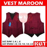 VEST MAROON SEKOLAH PENGAWAS VINTER SEKOLAH RENDAH &amp; SEKOLAH MENENGAH JENAMA VINTER