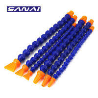 SANAI 10PCS 300MM Plastic Flexible Water Cooing 14 38 12 Coolant Tube Round Nozzle CNC Lathe Machine Cooling