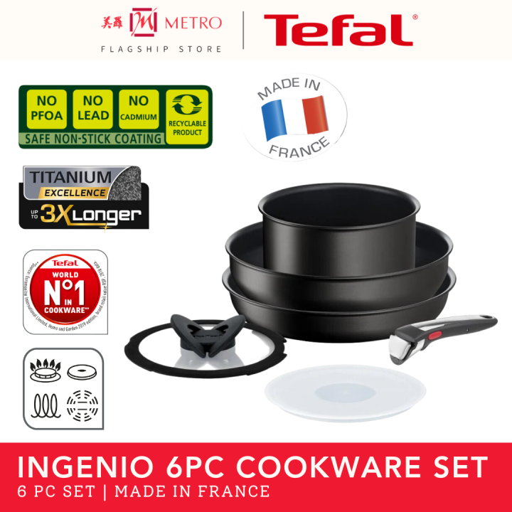 Tefal Ultimate Non-Stick Induction 6pc Cookware Set
