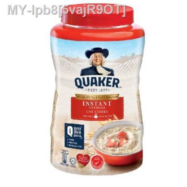 lauch promo Quaker Instant Oatmeal Oat Segera 1kg (100 Original) Jar