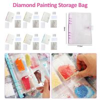 【CW】☈❄✥  Painting Storage Containers Beads Book A5 Binder with Pockets Plastic Color Number Stickers