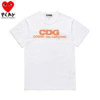 COMME Des Garcons เสื้อยืดสตรีผ้าฝ้ายแท้สำหรับผู้ชายเสื้อยืดแขนสั้นนุ่มสบายเสื้อผ้าคู่รักน่ารักใส่สบาย