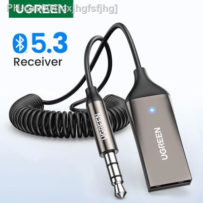 UGREEN Bluetooth Receiver 5.3 Adapter Hands-Free Car Kits AUX Audio 3.5mm Jack Music Wireless Receiver for Car BT Transmitter