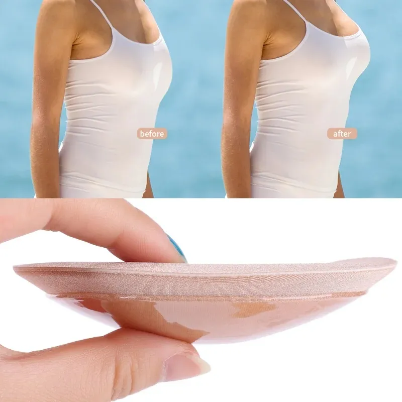 4Pcs Silicone Bra Inserts Breast Pads Sticky Push-up Women Bra Cup