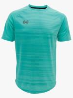 WARRIX เสื้อแบดมินตันพิมพ์ลาย WA-1610 สีเขียว-GG