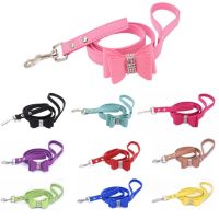 Dog Leash Chiens Nylon Training Perro Leads Rope Chain Pet Cat Traction Belt Bowknot for Collar Walking Running New