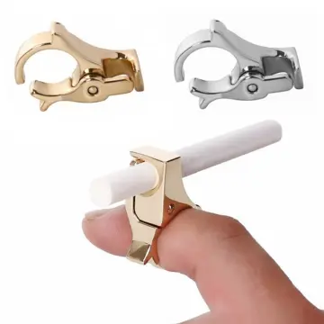 Cigarette Holder Dragon Ring Rack Metal Smoker Finger Clip Hand Rack Men  Gift*