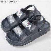 Fashion Outdoor Men Sandals Outdoor Slippers Lightweight Two Wear Comfortable Thick Bottom Slides Men EVA Casual Beach Shoes