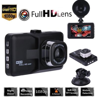 3 Inches 1080P Car Dashboard DVR Camera Full HD Vehicle Video Recorder Dash Cam G-Sensor Car Electrics