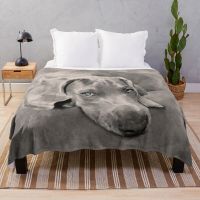 Ready Stock Weimaraner Dog Mixed Media Throw Blanket Luxury Brand Blanket Sleeping Bag Blanket