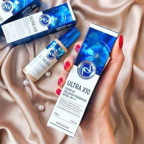 Kem Nền Collagen Ultra X10 Enough Foundation SPF50 | Lazada.vn
