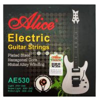 【cw】 Alice AE530 Electric Guitar Strings 1st 6th Set Plated Steel Hexagonal Core Nickel Alloy Winding Light Super Extra