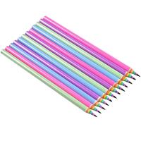 12pcs Rainbow Recycled Paper Pencil Pre-Sharpened Writing Stationery For School And Office Supplies Graffiti Drawing