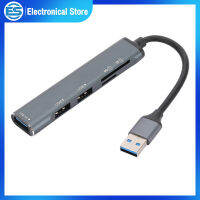 สายต่อขยายยูเอสบีฮับยูเอสบีแยกตัวแปลงแบบหลายพอร์ต1 USB 3.0 2.0 USB 2 USB พร้อมการ์ดรีดเดอร์ SD TF สำหรับโน็คบุคตั้งโต๊ะชิ้น