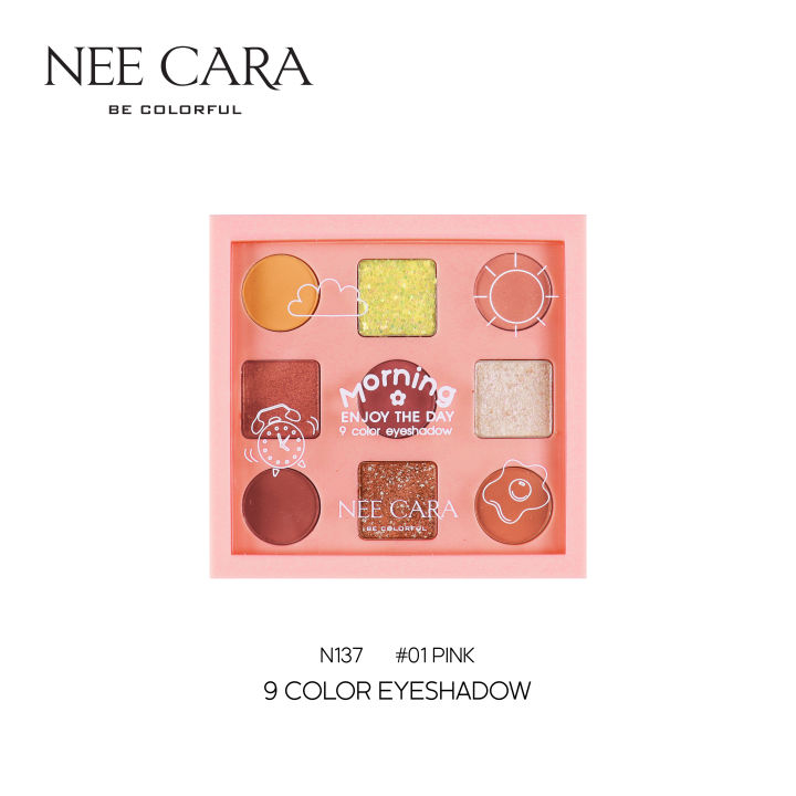 nee-cara-นีคาร่า-นีคาร่า-อายแชโดว์-9-สี-อายแชโดว์พาเลท-n137-9color-eyeshadow