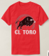 El Toro The Bull วัฒนธรรมเม็กซิกันเสื้อยืดสเปนแฟชั่นขายดีเสื้อยืดผู้ชายคอกลมแขนสั้นผ้าฝ้ายคุณภาพสูง New