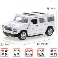 ผู้ผลิตต้นทางโมเดลรถของเล่นเด็ก   Hummer โลหะผสมจำลองเปิดประตูดึงกลับของเล่นรถออฟโรด