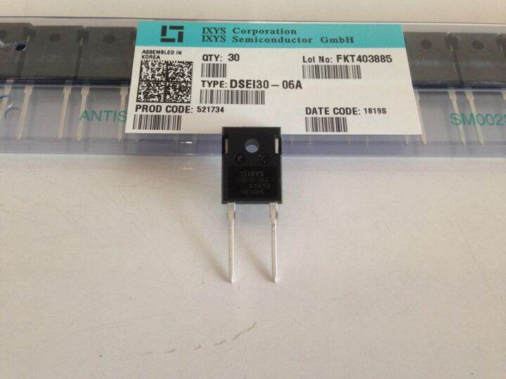 1pcs-dsei3006a-fast-recovery-epitaxial-diode-fred-to-247-ad-ไดโอดความถี่สูง-37a-600v-เหมาะสำหรับทำวงจร-switching-power-supply