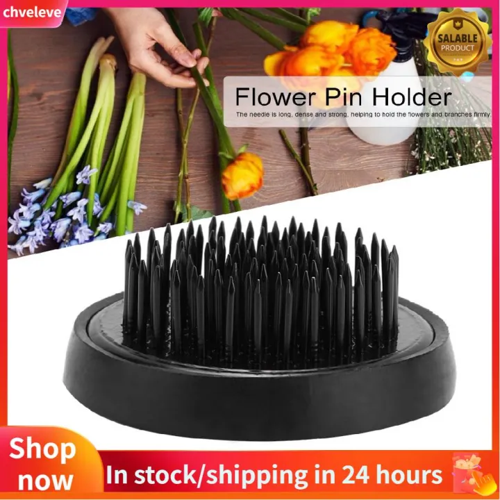 Flower Arranging Tools Black Round Ikebana Kenzan Plumbum Needle Flower