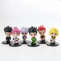 EIRDO Lushilufelu 6ชิ้น/ล็อต ตุ๊กตาโมเดล ของเล่นตุ๊กตา Killua zoldyck Gon freecss รูปการกระทำ ฮันเตอร์ x ฮันเตอร์ รูปอะนิเมะ