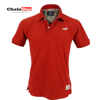 เสื้อโปโลชาย ChalaOne ผ้า Premium Cotton นุ่มกว่าใส่สบายกว่า สีแดง เสื้อยืดผู้ชาย