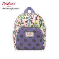 Cath Kidston Kids Mini Backpack Paper Pansies Cream Totebag กระเป๋าเป้สะพายหลัง กระเป๋าเป้ กระเป๋าผ้า กระเป๋าสีครีม กระเป๋าผ้าสีครีม กระเป๋าผ้าลายดอกไม้