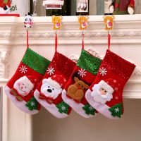 Christmas Stocking9 quot;x 14.17 quot; Large Xmas Stockings Christmas Decorations Bags Socks Santa Reindeer Snowman Candy Bag