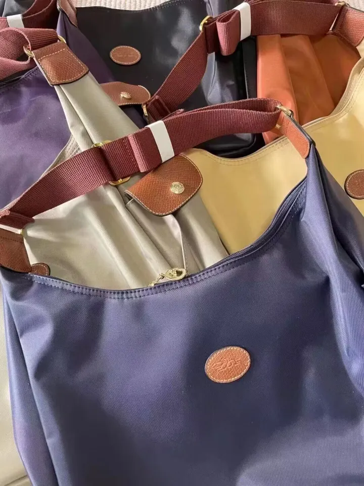 100% original longchamp le pliage messenger bag hobo bag waterproof nylon  messenger bag shopping bag shoulder bag Casual women bag Navy blue color
