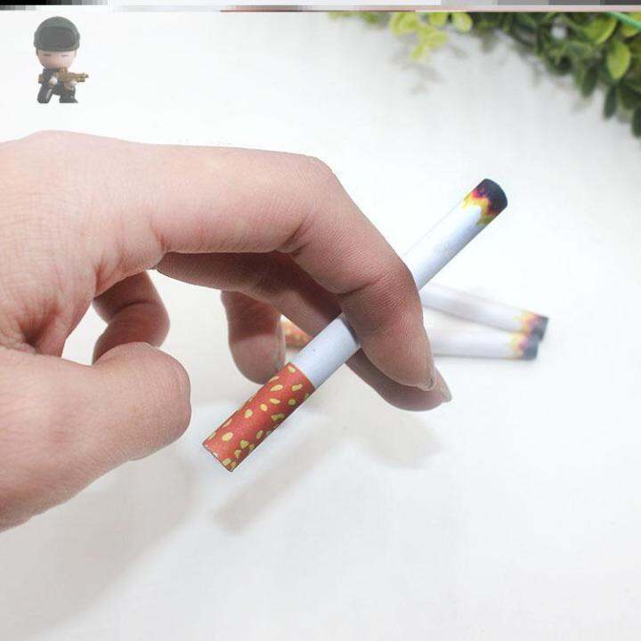 Simulation of fake cigarettes instead of props for smoking cessation