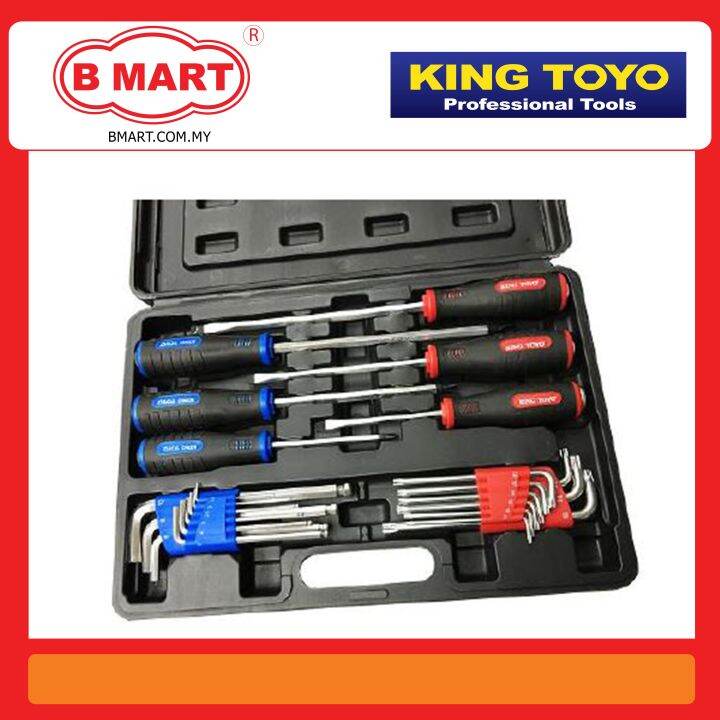 KING TOYO 25PCS SCREWDRIVER SET (IMPACT) Lazada